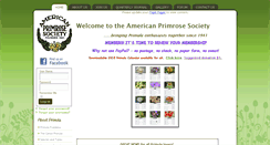 Desktop Screenshot of americanprimrosesociety.org